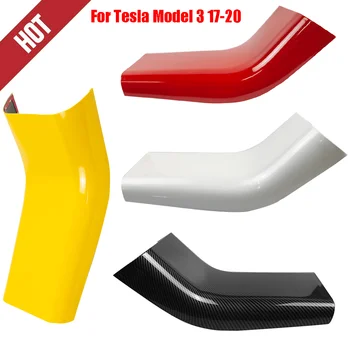 Par Tesla Model 3 2017-2020 Aizmugures Gaisa Ventilācijas Izvads ABS-Dirty Vāciņš Melns, Dzeltens, Sarkans Balts Oglekļa Šķiedras Stilu 4 Krāsas