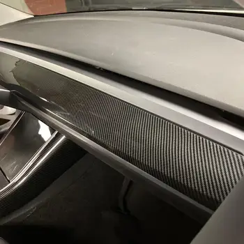 Par Tesla Modelis 3 Modelis Y Paneļa apdare Rāmis seguma Centra vadības panelis plāksteris oglekļa šķiedras apdare piederumi