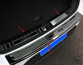 Par Volkswagen T-ROC 2018-2020 nerūsējošā tērauda automašīnas Bagāžnieka anti-scratch valdes anti-scratch aizsardzības auto piederumi