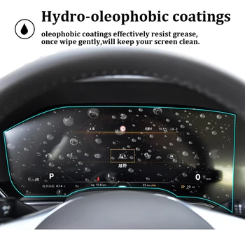 Par Volkswagen Touareg 2019 2020 dashboard panelī filmu digitālo kabīnes protector ekrāna filmu TPU segtu LCD ekrānu vāciņu