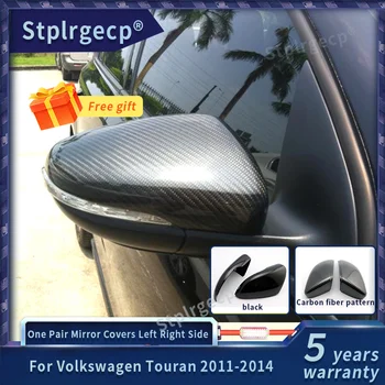 Par Volkswagen Touran 2011 2012 2013 Vienu Pāri Oglekļa Šķiedras Auto Atpakaļskata Spogulī, Vāks Vāciņš Auto Piederumi
