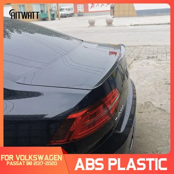 Par Volkswagen VW Passat B8 Spoilers 2017 2018 2019 2020 ABS Plastmasas Apsildāmi Ārējie spoguļi, Bagāžnieka Ārējie Boot Jumta Lūpu Spoilers Automašīnas Stils