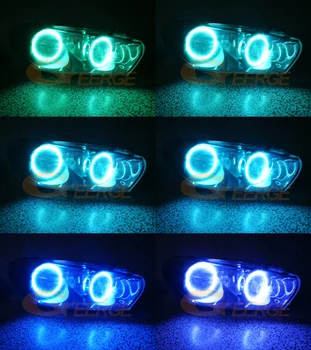 Par Volkswagen VW Scirocco 2008. - 2013. Gadam Lielisku RF Bluetooth remote APP Multi-Krāsu Ultra spilgtas RGB LED Angel Eyes komplektu halo gredzenu