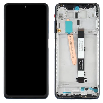 Par Xiaomi Poco X3 NFC Original LCD Ekrāns un Digitizer Pilnu komplektu Ar Rāmi Poco X3 (Black)