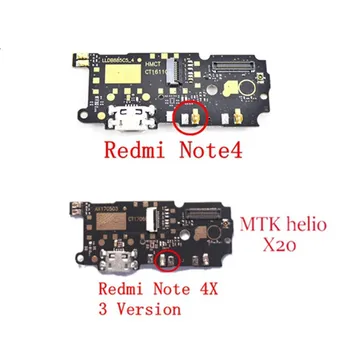 Par Xiaomi Redmi 4. Piezīme OEM Uzlādes Ostas PCB Kuģa Xiaomi Redmi, Ņemiet vērā, 4X