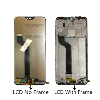 Par Xiaomi Redmi 6 Pro/ Mi A2 Lite LCD Ar Rāmi, Pieskarieties Ekrānam Digitizer Par Xiaomi Mi A2 lite LCD Displeja Nomaiņa