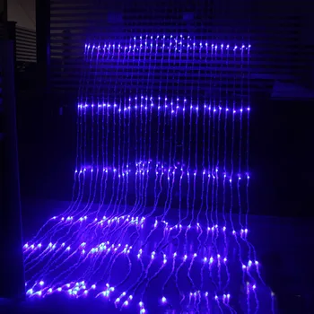 Pasaku String Vainags 3X3M 320 LED Ūdenskritums Ūdensizturīgs Meteor Duša Lietus Stīgu Gaismas Ziemassvētku Kāzu Aizkaru Lāsteku