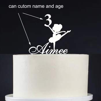 Pasūtījuma Nosaukums Happy Birthday Cake Topper Personalizētā baby liecina, Bērnu Dzimšanas dienas Kūka Topper Puse Rotājumi Piederumi