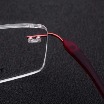 Patiesu bez apmales Metāla TR90 Sajauc Neviena Skrūve Vīrietis Sieviete Unisex Recepšu Futbola Brilles Rāmis Lēca Veidni Maināms Glassess