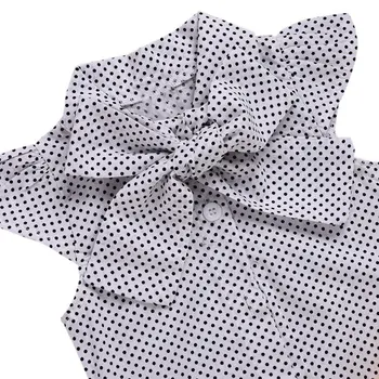 Pavasarī Baby Meitene ar garām Piedurknēm Polka Dot Print Loku Krekls Mini Siksna, Svārki, Galvas Gadījuma Tērpiem, Komplekti WEIXINBUY