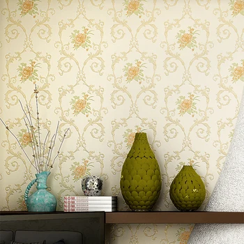 Pašlīmējošās Tapetes Pastorālo Ziedi 3D Stereo Ziedu Sienas Uzlīmes, viesistaba, Guļamistaba Kāzu Nams PVC Ūdensnecaurlaidīga 3D Dekori