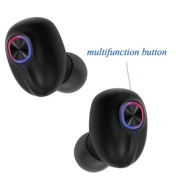Pcmos Bluetooth 5.0 Austiņas TWS Bezvadu Austiņas Mini Earbuds Stereo Austiņas IPX7 Portatīvo Audio Interjera Aksesuāri 2020