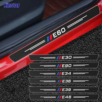 Pegatinas de parachoques de coche para BMW E30 E39 E36 E46 E60 E87 E90 4 asv dolāriem. De rendimiento de fibra de carbono