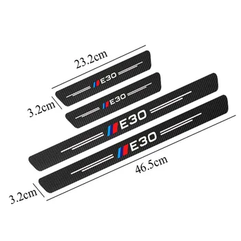 Pegatinas de parachoques de coche para BMW E30 E39 E36 E46 E60 E87 E90 4 asv dolāriem. De rendimiento de fibra de carbono