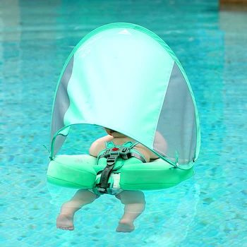 Peldēšanas Treneris， bērnu peldēt, peldēt peldēšanas gredzenu, UV-aizsardzība, bērnu peldošās ar lapotnes nav nepieciešams Piepūšams kakla Pludiņiem