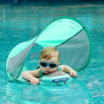 Peldēšanas Treneris， bērnu peldēt, peldēt peldēšanas gredzenu, UV-aizsardzība, bērnu peldošās ar lapotnes nav nepieciešams Piepūšams kakla Pludiņiem