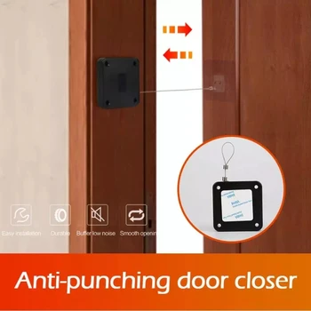 Perforators-bezmaksas Automātisko Durvju Sensors Tuvāk piemērots visām durvīm 800g spriedzi cierre puerta durvju tuvāk Jaunas Modernizētas