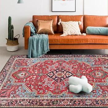 Persiešu paklāji Vintage Paklāja Dzīvojamā Istaba Guļamistaba Mat neslīdoša paklājos, Absorbējošu Boho Maroka Etniskā Retro Paklāju 160x230