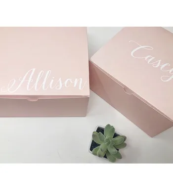 Personalizētu Lielu rozā dāvanu kastē līgavas priekšlikumu kastes, kastes ar nosaukumu sarkt rozā kāzu puse, kastes, līgavas dāvanu kastē