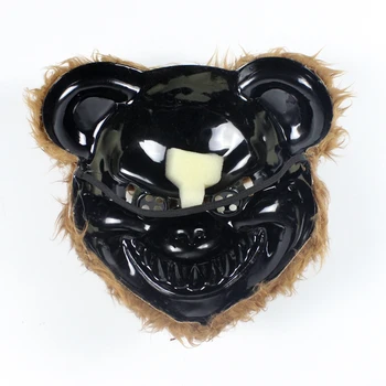 Pieaugušajiem Plīša Dzīvnieku Maskas, Lācis, Panda Vilks Sasodīti Smieklīgi Maska Cosplay Halloween Karnevāls Joker Puses Dod Priekšroku, Pūkains Galvassegu