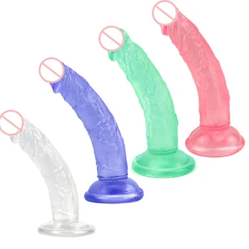 Pieaugušo porno multicolor mīksts želejveida dildo anālo butt plug spēcīgu sūcējs dildo rotaļlietas reāli dzimumlocekļa G-spot orgasms pieaugušo seksa rotaļlietas