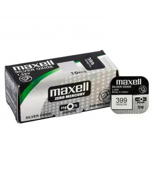 Pilas de boton Maxell bateria sākotnējā Oksido de Plata SR927W 1.55 V blistera 10X Uds