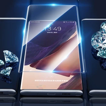 Pilnībā Segtu Anti Zils Šķidrums UV Līmi Rūdīta Stikla Samsung Galaxy Note 20 Ultra Screen Protector For Samsung S20 Plus Ultra