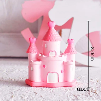 Pils apdarei kūka topper bērniem, bērniem, meitenēm pirmās dzimšanas dienas svinības kūka dekorēšanas piederumi cupcake toppers rotaļlietas