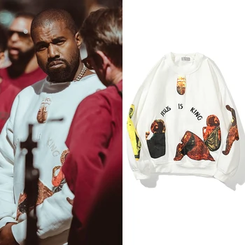 Pilsētas Streetwear Mne Džemperi Krekli Svešinieks Lietas Burtiem Iespiests Hoodies Kanye West Vintage Vilnas Sporta Krekli Hip Hop