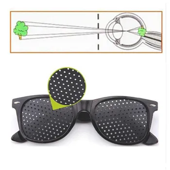 Pinhole Saulesbrilles Uzlabot Dabas Dziedināšanas Redzes Aprūpes Brilles Īstenot Redzi Anti-tuvredzība, Pin hole Acu Brilles