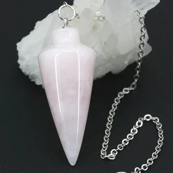 Piramīdas Reiki Svārsta Kulons Dabīgā Akmens Amuletu Dziedināšanas Crystal Jade Opal Kuloni, Meditācija Skrūvēm Čakra Amatniecības A880