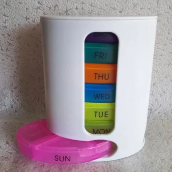 Plastmasas 28 Nodalījuma Ovāls Krāsains Tableti Gadījumā, Kaste Pārnēsāšanai Nedēļu Zāles, Kaste, Konteiners Narkotiku Organizators Planšetdatora Atmiņas Gadījumā