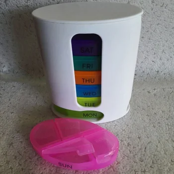 Plastmasas 28 Nodalījuma Ovāls Krāsains Tableti Gadījumā, Kaste Pārnēsāšanai Nedēļu Zāles, Kaste, Konteiners Narkotiku Organizators Planšetdatora Atmiņas Gadījumā