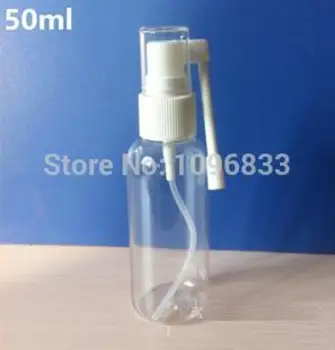 Plastmasas Rotary Spray Pudele 50ml, 50CC PET Plastmasas Medicīnas Mutvārdu Smidzināšanas Pudeli ar Stumbra Izmēriem,100 pudeles/Daudz