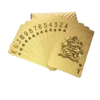 Plastmasas Spēļu Kārtis Ūdensizturīgs Zelta Poker Black Kolekciju Black Diamond Poker Kartes Karstā Dāvanu Standarta Spēlējot Kārtis #16
