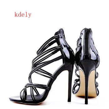 Platformas Sandales Vasaras Kleitu, Kurpes Sieviešu augstpapēžu Plānas Potītes Siksniņu, Dāmas Kāzu Gladiatoru Sandales chaussures femme ete 2020