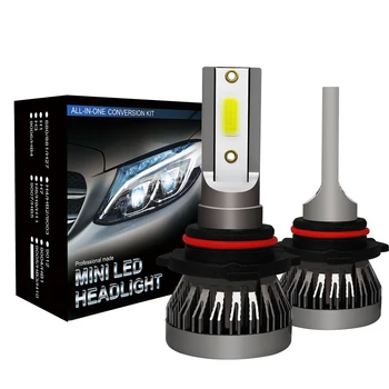 Plug&play Auto led H4, H7, H8, H11 9006 9005 9012 H1 HB3 HB4 Auto Lukturu Spuldzes 8000LM Automašīnu Lampas 12V 6500K