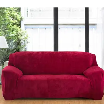 Plīša bieza sofa cover elastīgs attiecībā uz dzīvojamās istabas dīvāna pārsegs samta putekļu necaurlaidīgs mājdzīvniekiem slipcovers all-inclusive frekvencēs dīvāns
