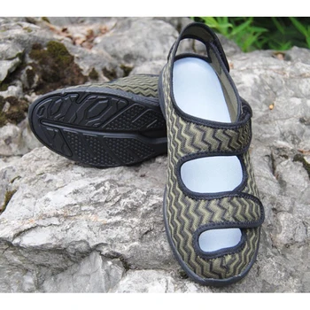 Podagra pietūkušas pēdas apavi vasaras kāju tauku īkšķi eversion pēdas pacēluma, ar augstu diabēta kurpes paplašinātās un paplašinājās pēcoperācijas aprūpi apavi