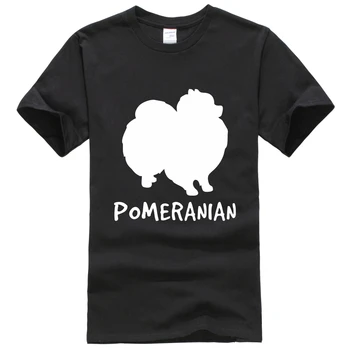 Pomerānijas suns mīļāko īpašnieks Tee Krekls Unisex Modi Sievietēm, Vīriešiem ar Īsām Piedurknēm modes stila Krekls