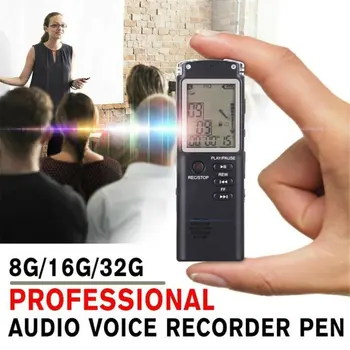 Portatīvie Digitālās Balss Ieraksti Balss Aktivizēta Mini Spiegu Ciparu Skaņas Audio Ieraksti Ierakstīšanas Diktofons, MP3 Atskaņotājs