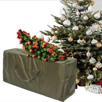 Portatīvo Oxford Ziemsvētki Koks Uzglabāšanas Soma Brīvdienu Koku Uzglabāšanas Gadījumā Aizsardzības Zippered Ziemsvētki Koks Ūdensnecaurlaidīgs komplekts ar Rokturi