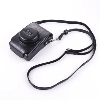 Portatīvās Kameras Soma Leica D-LUX 7 6 5 D5 D4 PU Ādas Lietā par Panasonic LX10 LX7 LX5 LX3 Kameras Vāciņu Lodziņā Plecu Siksna