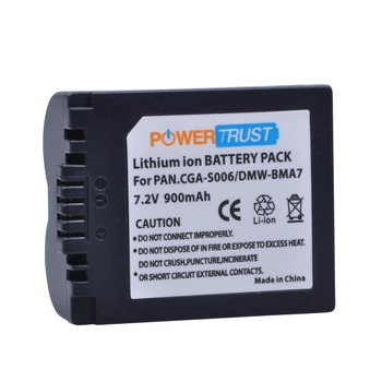 PowerTrust 1Pc CGA-S006 CGR CGA S006E S006A S006 Akumulators + LCD USB Lādētājs Panasonic DMC FZ7 FZ8 FZ18 FZ28 FZ30 FZ35 Kamera