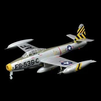 Pre-built hobijs kolekcionējamus gaisa kuģa 1/72 Republikas F-84 Thunderjet iznīcinātājs-bumbvedējs, gatavo plastmasas modeli
