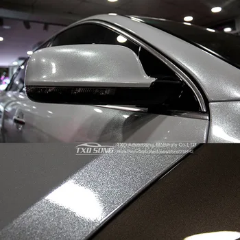 Premium auto stils spīdīgo sudraba Dimanta pērļu mirdzums ietīšanas vinila plēve Spīdīgs sudraba dimanta mirdzums auto uzlīmes
