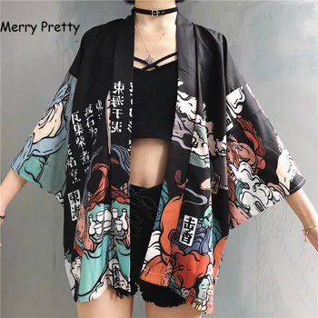 Priecīgus Diezgan Kimonos sieviete Japāņu kimono jaka cosplay krekls, blūze sievietēm Japāņu yukata sieviešu vasaras pludmales kimono
