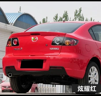 Priekš Mazda 3 2007. - 2013. Gadam Automašīnu Dekorēšana Unpainted Aizmugurējais Spoileris Augstas Kvalitātes ABS Materiāla, Jumta Astes Spārnu
