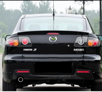 Priekš Mazda 3 2007. - 2013. Gadam Automašīnu Dekorēšana Unpainted Aizmugurējais Spoileris Augstas Kvalitātes ABS Materiāla, Jumta Astes Spārnu