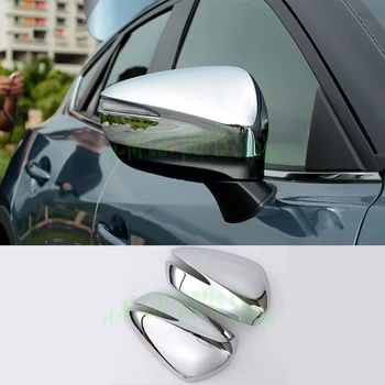Priekš Mazda CX-3 CX3 2020 2016 2017 2018 2019 ABS Hromētas Oglekļa Šķiedras Sānu Durvis Atpakaļskata Spogulī, Vāku Apdares Auto Piederumi